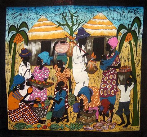 Batiks By Richard Kimbo Of Kenya African Art African Art Paintings