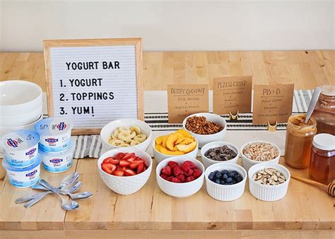 Topping bars are awesome because they cater to everyone's tastes! Yogurt Bar - Delicious, Easy, and Healthy! - Somewhat Simple