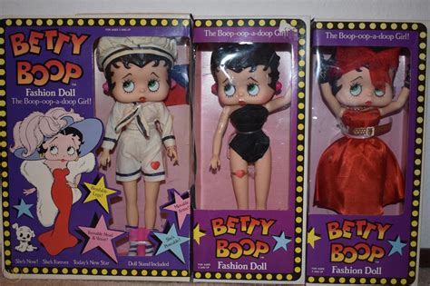 3 Vintage 1986 Betty Boop Fashion Dolls 1909090711