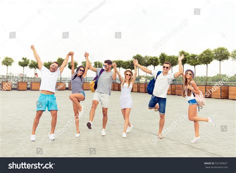 Joyful Happy Young People Having Fun Stock Photo 551509621 Shutterstock