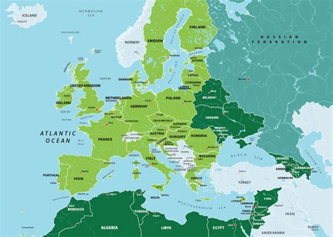Carte : la Politique européenne de voisinage