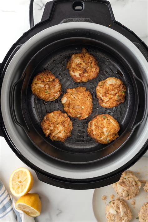 Air Fryer Crab Cakes Maryland Style Striped Spatula