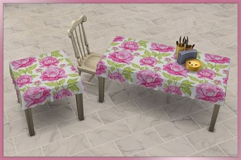 Blackys Sims 4 Zoo Set Table Cloths Happy Summer By Cappu • Sims 4