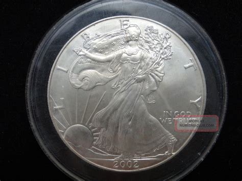 2002 American Eagle Walking Liberty Silver Dollar 1 Oz Fine Silver