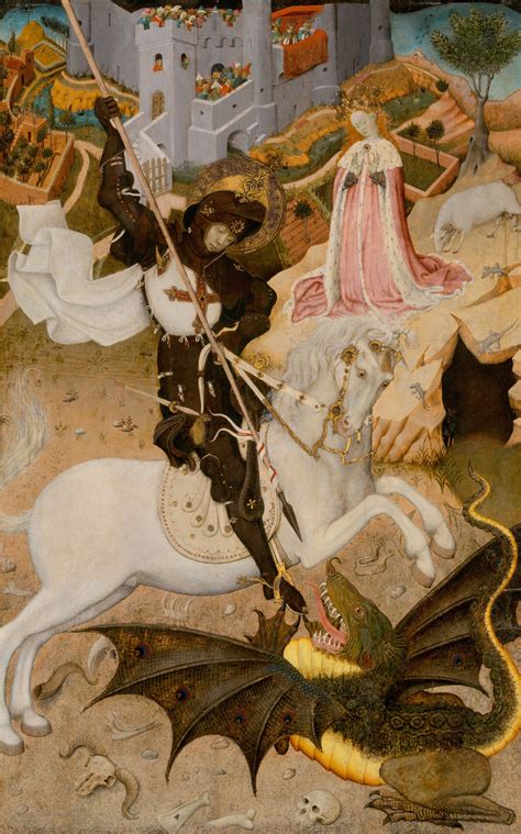 Saint George And The Dragon 1434 1435 By Bernat Martorell Public