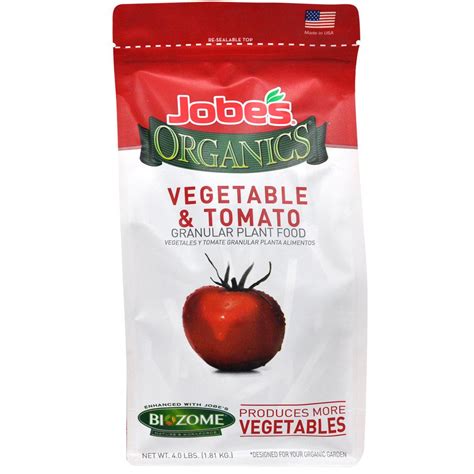 Jobes Organics 4 Lb Organic Granular Vegetable And Tomato Plant Food