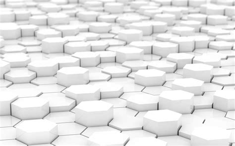 Anime White Simple Hexagon Abstract Wallpapers Hd Desktop And