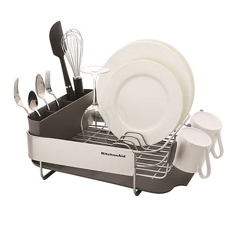 Kitchenaid Compact Stainless Steel Dish Drying Rack Bed Bath And Beyond