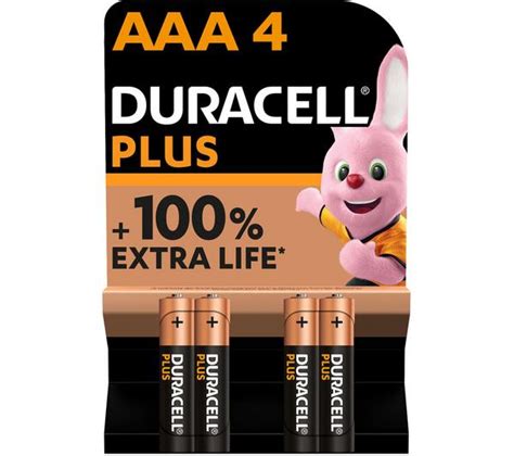 Buy Duracell Plus Aaa Alkaline Batteries Pack Of 4 Currys