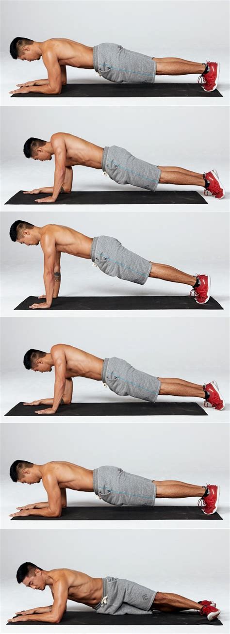 a man is doing the same plank exercise