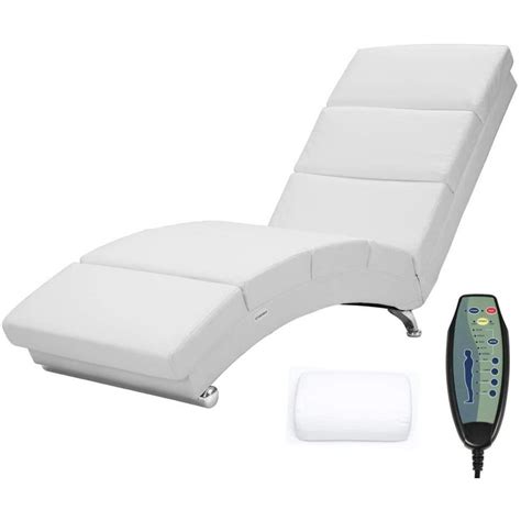 Erommy Electric Massage Recliner Chair Chaise Longue Linen Ergonomic Lounge Massage Recliner