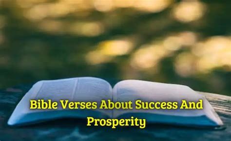 [best] 19 Bible Verses About Success And Prosperity Kjv Scripture