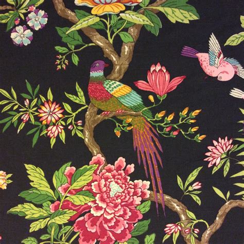 Rich And Breathtaking Parrot Linen Weave Texture Tropical Birds Multi
