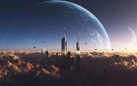 Sci Fi Futuristic City Cities Art Artwork Wallpapers Hd Desktop