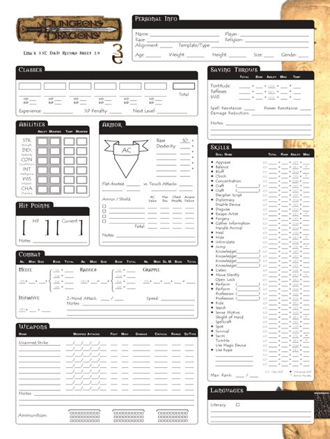 Dnd Character Creator Fill Out And Sign Online Dochub