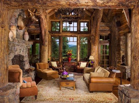 Romantic Rustic Log And Stone Home In A Colorado Mountain Village Cabin