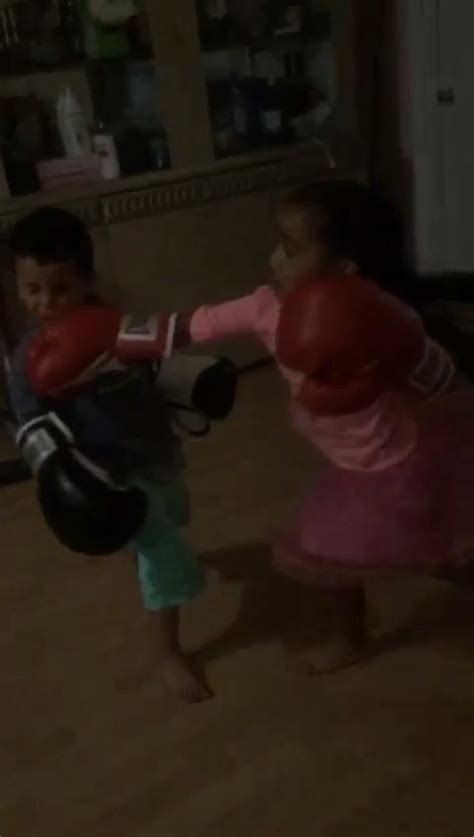 Sister Knocks Brother Out While Boxing Jukin Media Inc