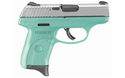 Ruger Lc9s 9mm Centerfire Pistol With Stainless Slide And Turquoise