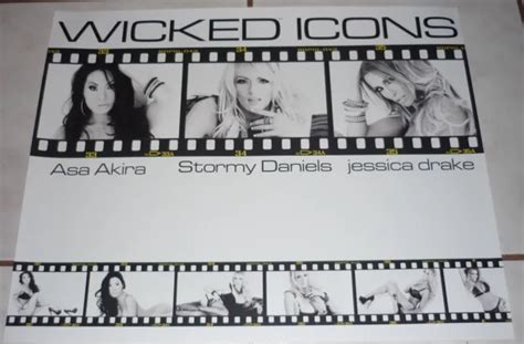 2017 Wicked Girls Avn Poster Stormy Daniels Asa Akira Jessica Drake 1999 Picclick