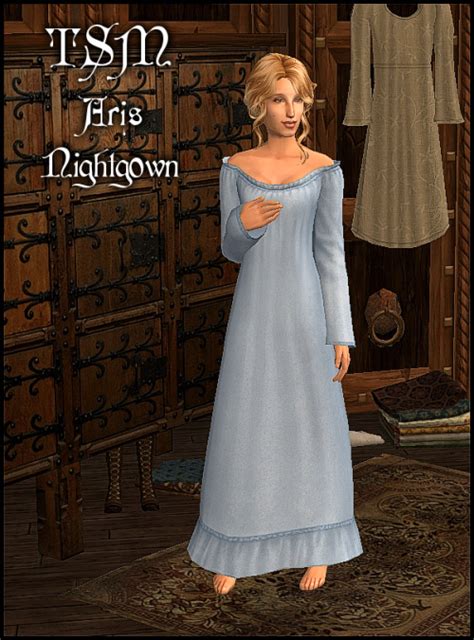 Vampirekiss6661 Sims Medieval Night Gown Medieval Outfit