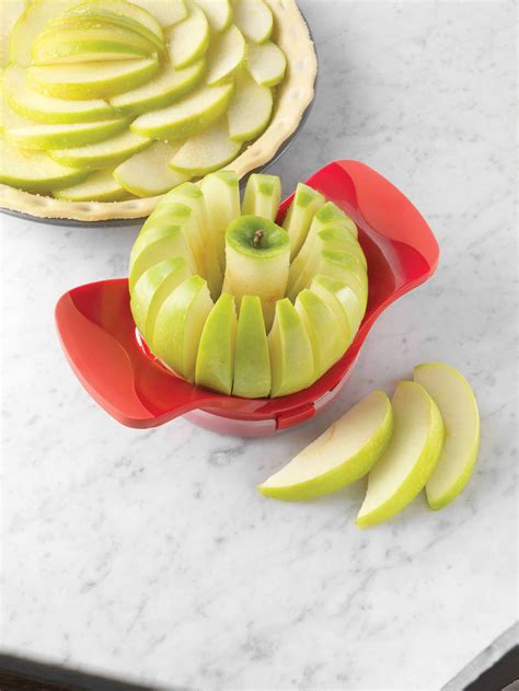 Amco Dial A Slice Stainless Steel Blade Apple Slicer In Red Walmart