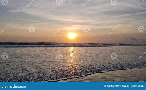Kayu Aya Petitenget Beach Sunset Bali Stock Photo Image Of Wave