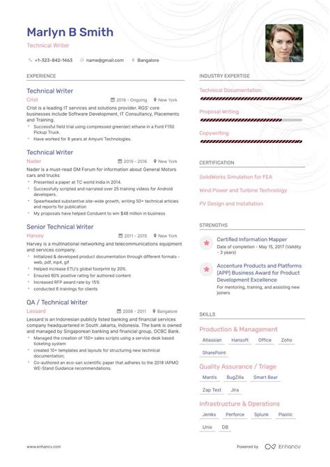 The Best Technical Writer Resume Examples And Skills To Get You Hired