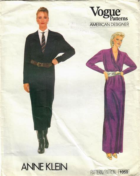 1980s Vogue 1059 Uncut Vintage Sewing Pattern American Etsy Vintage
