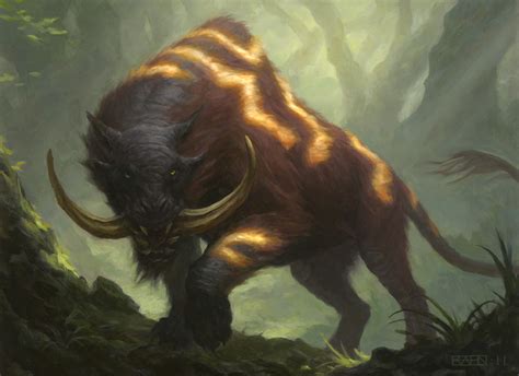 Chris Rahn Primal Huntbeast Fantasy Creatures Art Mythical