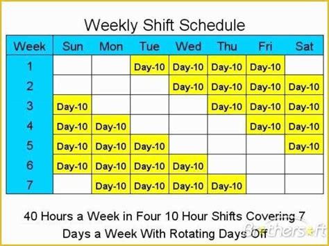 Families may be able to avoid the expense of childcare. 12 Hour Work Schedule Template Free Of 3 Crew 12 Hour ...