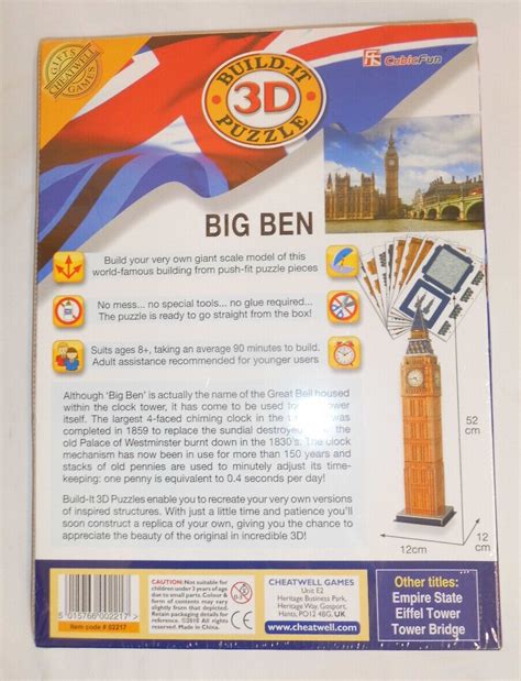 Build It 3d Puzzle Big Ben N10 Cg Ebay