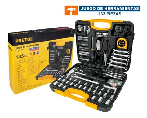 Set Herramientas Mecánica 133 Piezas Pretul 24223 Meses Sin Intereses