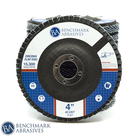 4 X 58 T27 Zirconia Flap Disc 1 Piece Benchmark Abrasives