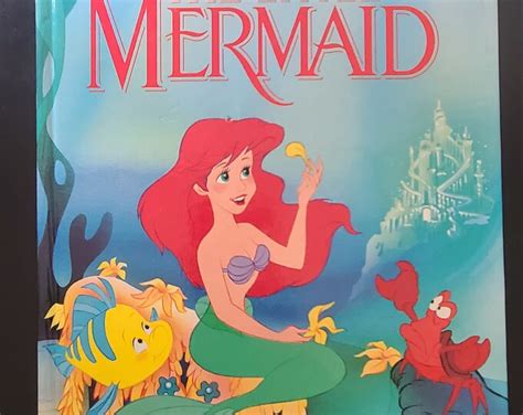 Disney Book The Little Mermaid Classic Series 1989 Hc Etsy
