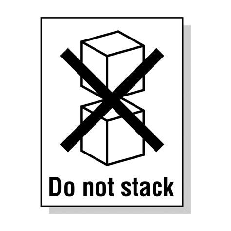 Do Not Stack Labels Do Not Stack Packaging Stickers