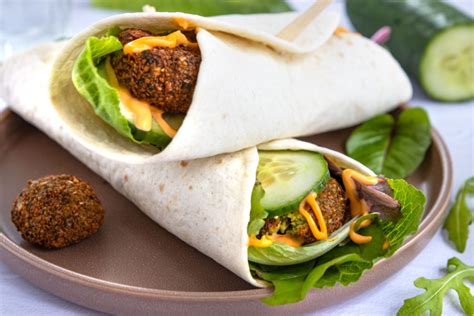 Vegane Falafel Wraps Rezept Eat De