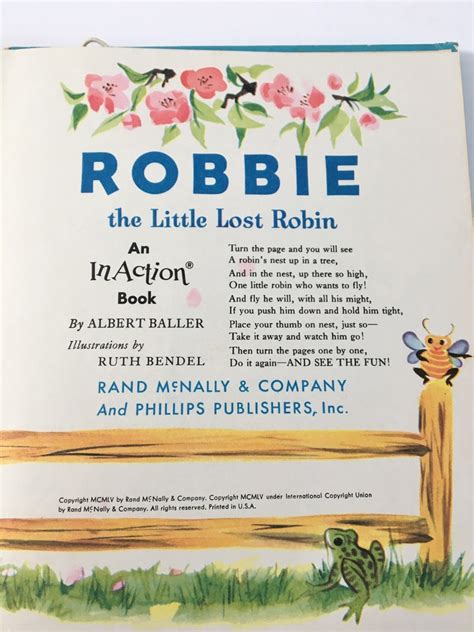 Robbie The Little Lost Robin Adorable And Fun Vintage Etsy