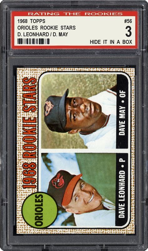 Rating The Rookies 1968 Topps Orioles Rookie Stars Dave Leonhard Dave May