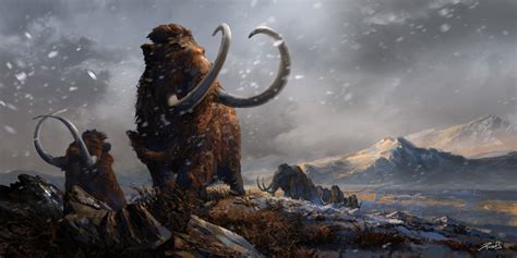Prehistoric Mammals Woolly Mammoths By Balcsika On Deviantart