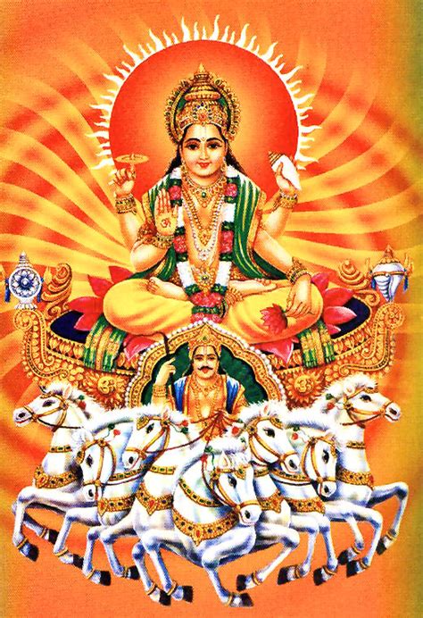 Lord Surya Hindu Sun God Hindu Devotional Blog