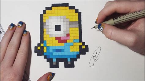 Minion Drawing Pixel Art Youtube