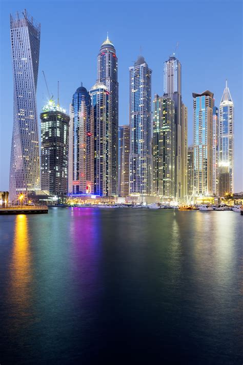 Vertical View Of Skyscrapers In Dubai Marina Evolutiontravel