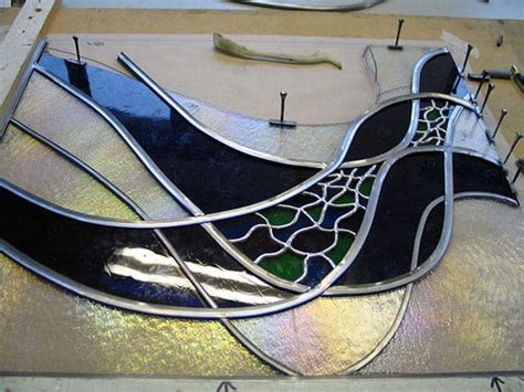 Stained Glass House Using Copper Foil Method Panels And Wall Hangings Glass Art