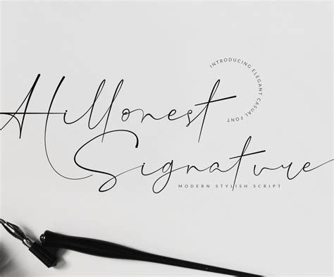 Hillonest Signature Font Betűtípus 117705