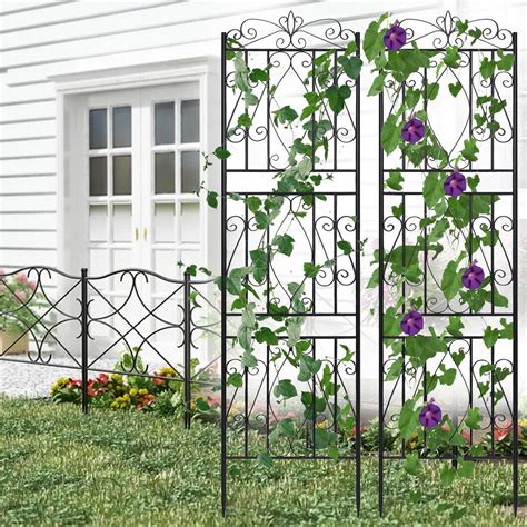 Extra Tall Garden Trellis Flower Climbing Plantandvines Fence Outdoor