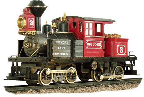 Big John Steam Locomotive Hickory Lake Lumber Logging Red
