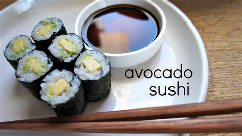 How To Make Avocado Sushi Youtube