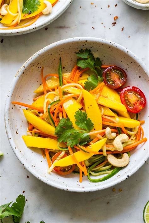 Spicy Thai Mango Salad Is Full Of Fresh Flavors Including Mango