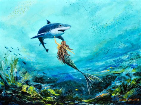 Sea Life Painting By Gina De Gorna