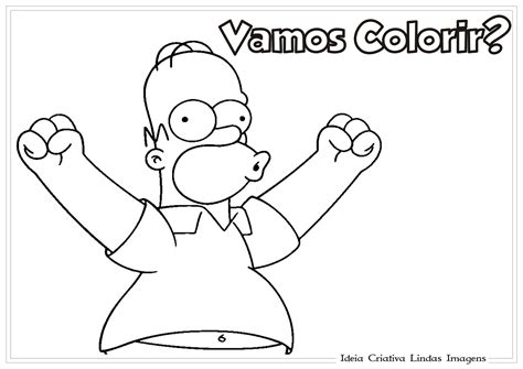 Os Simpsons Desenho Para Colorir